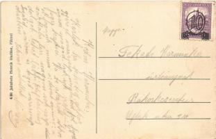 Pécel, Kossuth tér és szobor. Jakubetz Henrik kiadása (felszíni sérülés / surface damage)