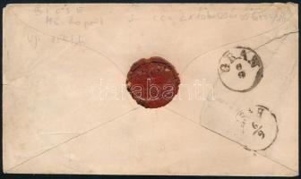 ~1863 10kr díjjegyes levél / 10kr PS-cover "BICSE" - Gran