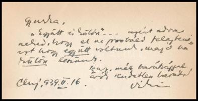 Brassai Viktor: Együtt és külön. Versek. A szerző, Brassai Viktor, (1913-1944) jogász, költő, műford...