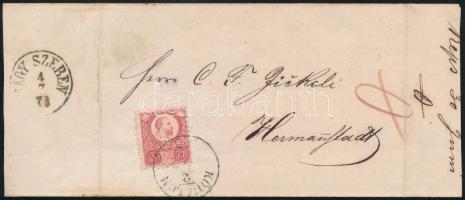 1872 5kr levélen / on cover "KŐHALOM"