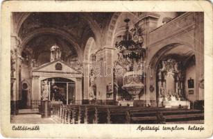 1944 Celldömölk, Apátsági templom, belső (EB)
