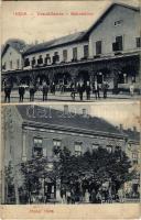 1911 India, Indija; vasútállomás, Horn vasúti szálloda / railway station and hotel (Rb)
