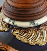 Német szecessziós nagyméretű lámpa. Sérült, m: 87 cm