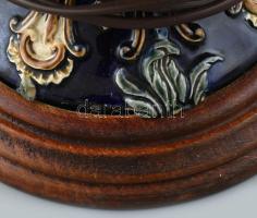 Német szecessziós nagyméretű lámpa. Sérült, m: 87 cm