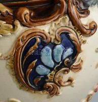 Német szecessziós nagyméretű lámpa. Sérült, m: 87 cm