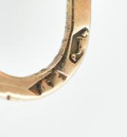 14k Arany (Au) Fülbevalópár. bruttó: 1 g. Jelzett. h: 1,5 cm