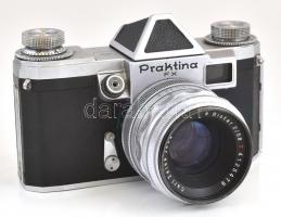 Praktica FX analóg fényképezőgép Carl Zeiss Biotar f2/58mm objektívvel kissé sérült bőr tokkal /
Pr...