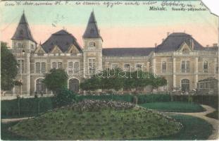 1914 Miskolc, Személy pályaudvar, vasútállomás, villamos (EM)