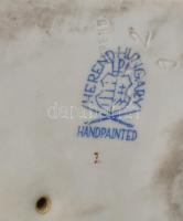 Herendi fehér mázas porcelán Mozart büszt, jelzett, hibátlan, m: 20,5 cm