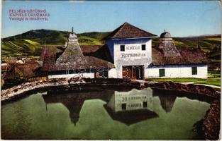 Felsőzúgó-fürdő, Ruzsbachfürdő, Bad Ober Rauschenbach, Kúpele Vysné Ruzbachy; Kapiele Druzbaki / vendéglő és fürdőforrás / restaurant and water spring