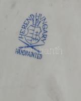 Herendi Liszt mellszobor, fehér mázas, jelzett, hibátlan, m:24 cm