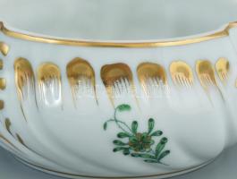 Herendi indiai kosár mintás bonbonier. Kézzel festett, jelzett, minimális kopással, d: 11 cm