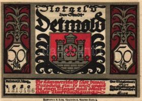 Német Birodalom/Weimari Köztársaság/ Detmold 1920. 50Pf(10x) 10klf db,teljes sor T:I