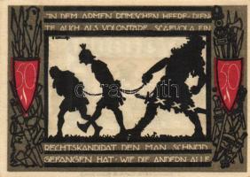 Német Birodalom/Weimari Köztársaság/ Detmold 1920. 50Pf(10x) 10klf db,teljes sor T:I