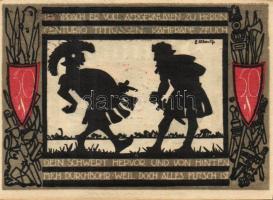 Német Birodalom/Weimari Köztársaság/ Detmold 1920. 50Pf(10x) 10klf db,teljes sor T:I