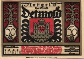 Német Birodalom/Weimari Köztársaság/ Detmold 1920. 50Pf(10x) 10klf db,teljes sor T:I