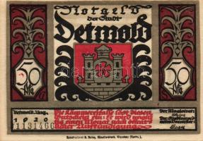 Német Birodalom/Weimari Köztársaság/ Detmold 1920. 50Pf(10x) 10klf db,teljes sor T:I