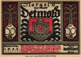 Német Birodalom/Weimari Köztársaság/ Detmold 1920. 50Pf(10x) 10klf db,teljes sor T:I