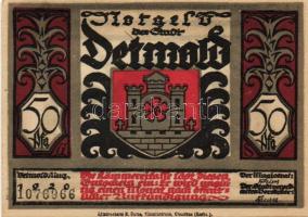 Német Birodalom/Weimari Köztársaság/ Detmold 1920. 50Pf(10x) 10klf db,teljes sor T:I