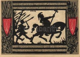 Német Birodalom/Weimari Köztársaság/ Detmold 1920. 50Pf(10x) 10klf db,teljes sor T:I