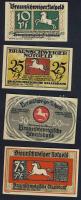 Német Birodalom/Weimari Köztársaság/ Braunschweig 1921. 10Pf + 25Pf + 50Pf + 75Pf 4klf db,teljes sor T:I