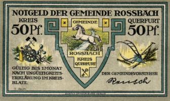 Német Birodalom/Weimari Köztársaság/ Rossbach D.N. 50Pf(6x) 6klf db,teljes sor T:I