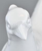 Herendi porcelán fácán. Fehér mázas, jelzett, hibátlan, 32x17x7,5 cm