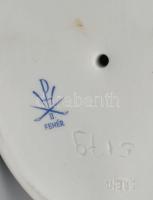 Herendi porcelán fácán. Fehér mázas, jelzett, hibátlan, 32x17x7,5 cm