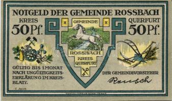 Német Birodalom/Weimari Köztársaság/ Rossbach D.N. 50Pf(6x) 6klf db,teljes sor T:I