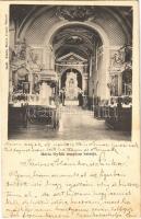 1901 Máriagyűd (Siklós), Kegytemplom, belső. Blancz József kiadása (kis szakadás / small tear)