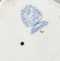 Herendi porcelán jégmadár. Fehér mázas, jelzett, hibátlan, m: 22 cm