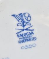 Kalocsai porcelán váza. Kézzel festett, jelzett, hibátlan. 21 cm
