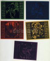 Német Birodalom/Weimari Köztársaság/ Erfurt 1921. 50Pf(5x) 5klf db,teljes sor T:I Eredeti papírtokba...