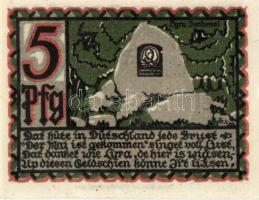 Német Birodalom/Weimari Köztársaság/ Osnabrück 1921. 5Pf + 10Pf + 25Pf + 50Pf(6x) + 75Pf + 1M + 2M + 5M 13klf db,teljes sor T:I,II