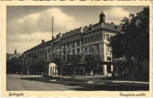 1941 Gyöngyös, Hungária szálloda, Országzászló (fl)