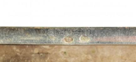 Ezüst (Ag) Cigarettatárca nettó: 115g, jelzett, 10x8x1,5cm