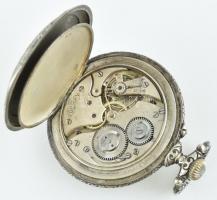 8 napos vadász Doxa. Fém tokos zsebóra, sérült számlappal, működő szerkezettel, másodpercmutató nélk...