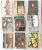 Kb 150 db használt magyar telefonkártya, nagy része berakóban