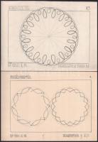 Ismeretlen alkotók: 12 db tervrajz. ceruza, papír, sérült. 22x31cm