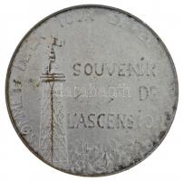Franciaország 1900. "SOMMET DE LA TOUR EIFFEL - SOUVENIR DE L'ASCENSION" ezüstözött B...