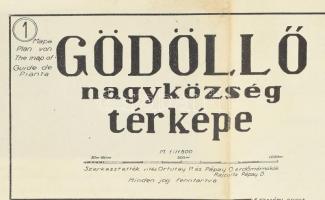 cca 1930-1940 Gödöllő nagyközség térképe, szerk.: vitéz Ortutay Pál és Pápay D., 1 : 11.500, Klösz G...