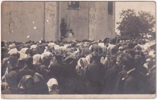 1911 Barstaszár, Tesáre nad Zitavou (Taszármalonya, Tesárske Mlynany); Katolikus ünnepség / Catholic festival. photo (fl)