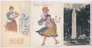 30 db RÉGI vegyes motívum képeslap / 30 pre-1945 motive postcards