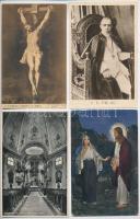6 db főleg RÉGI vallásos motívum képeslap / 6 mostly pre-1945 religious motive postcards