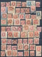 1867 60 db bélyeg különböző olvasható / szép bélyegzésekkel / 60 stamps with nice / readable cancellations (Gudlin 11.370 p)