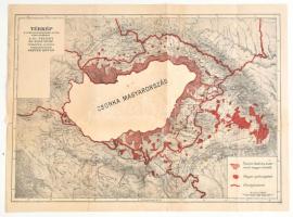 Térkép a Lord Rothermere actió szellemében, szerk.: Sréter István, 1: 2 400 000, szakadással, 31,5×42,5 cm