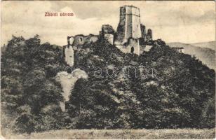 1911 Zboró, Zborov; várrom / castle ruins (EK)