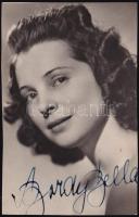 Bordy Bella (1909-1978) balett-táncosnő, színésznő aláírása őt ábrázoló fotón