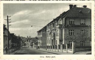 Léva, Levice; Báthy part. Hajdu fotó / street