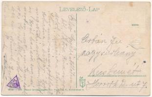 Győr, Szt. Benedek rend temploma. Vasúti levelezőlapárusítás 22. 1916 (Rb)